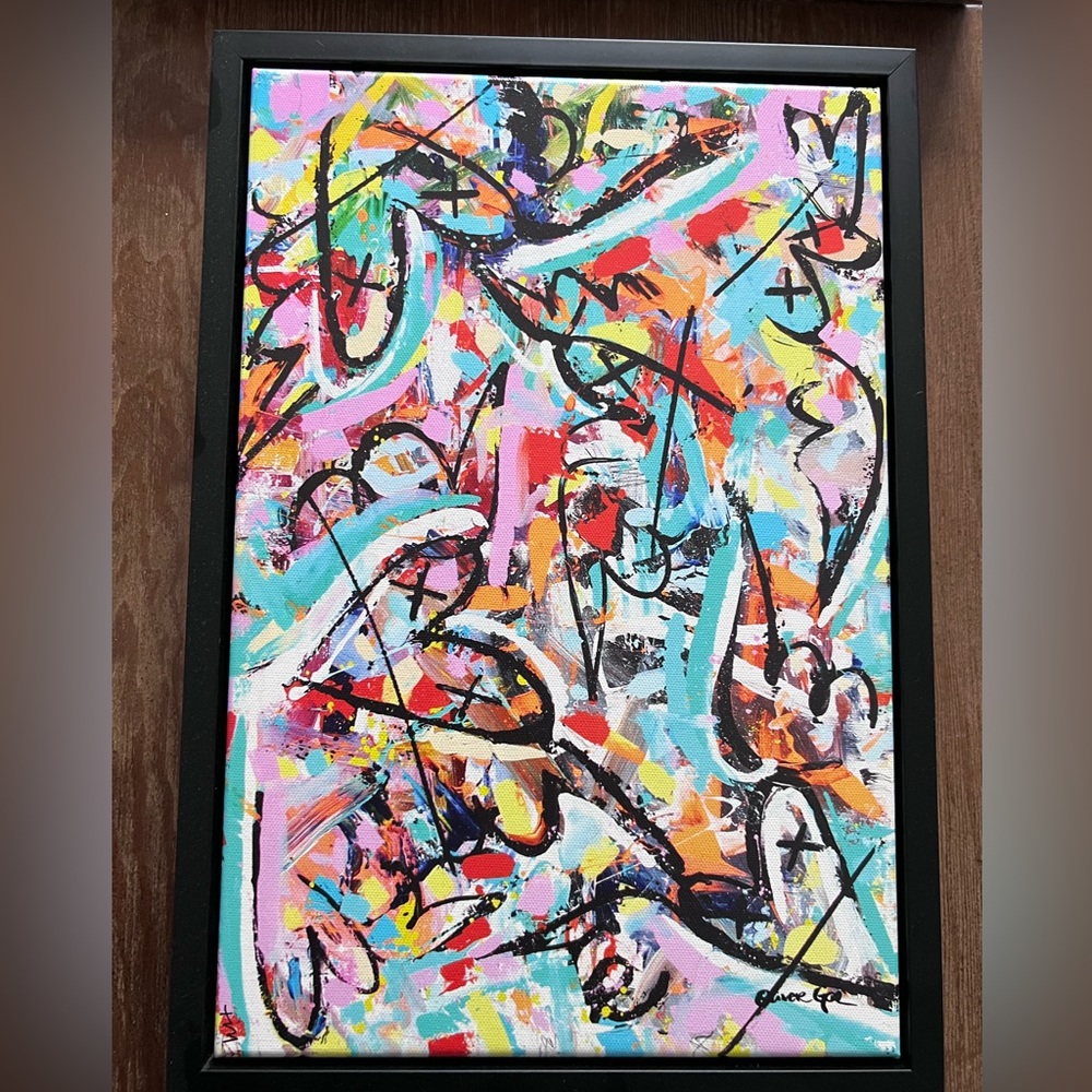 Oliver Gal Grafatti Canvas 15x10